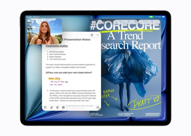 Apple annuncia il nuovo iPad Air con chip M4